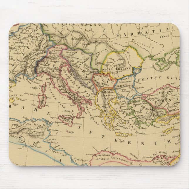 Roman Empire under Constantine and Trajan Mouse Mat (Front)