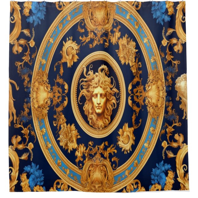 Roman Face Shower Curtain (Front)
