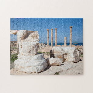 Roman Forum And Remains Of Statue, Sabratha, AZ Jigsaw Puzzle