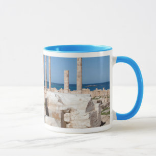 Roman Forum And Remains Of Statue, Sabratha, AZ Mug