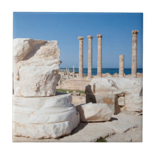 Roman Forum And Remains Of Statue, Sabratha, AZ Tile
