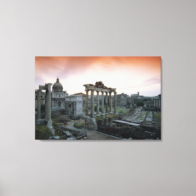 Roman Forum at dawn Canvas Print (Front)