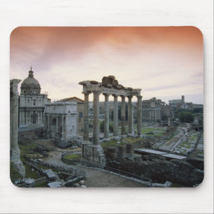 Roman Forum at dawn Mouse Mat