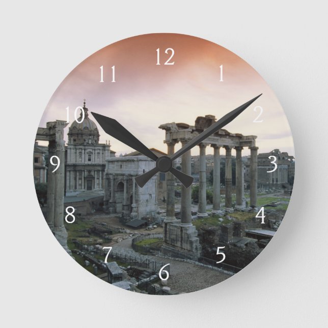 Roman Forum at dawn Round Clock (Front)