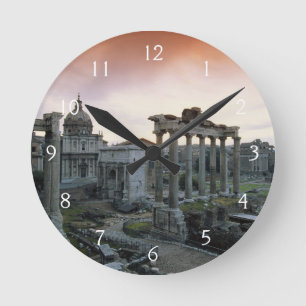 Roman Forum at dawn Round Clock