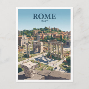 Roman Forum Rome Italy Postcard