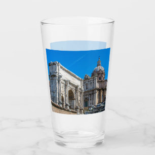 Roman Forum ruins in Rome, Italy Glass