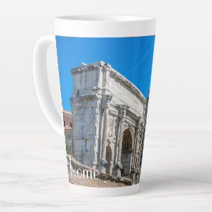 Roman Forum ruins in Rome, Italy Latte Mug