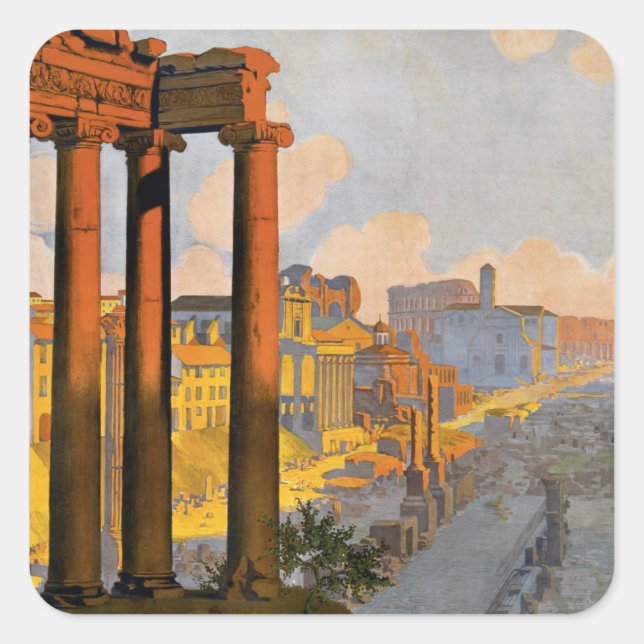 Roman Forum Square Sticker (Front)