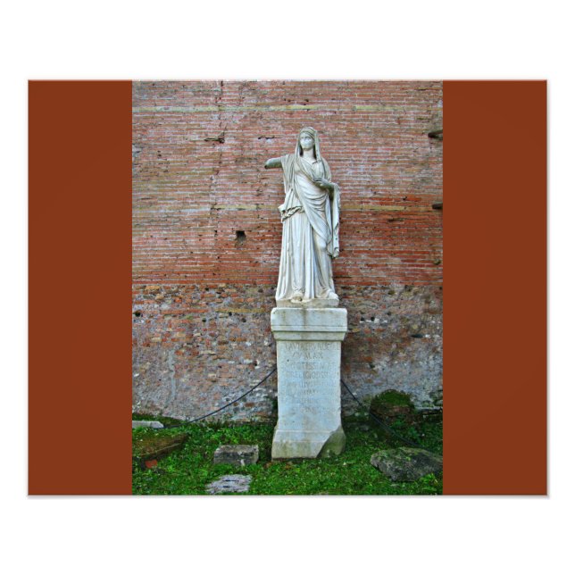 Roman Forum Statue Photo Print (Front)
