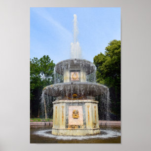 Roman Fountain, Peterhof, Russia Poster