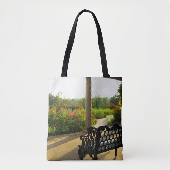 Roman Garden Watercolour Tote Bag (Front)