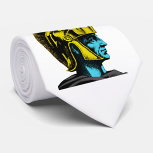 Roman Gladiator Pop Art Portrait Tie
