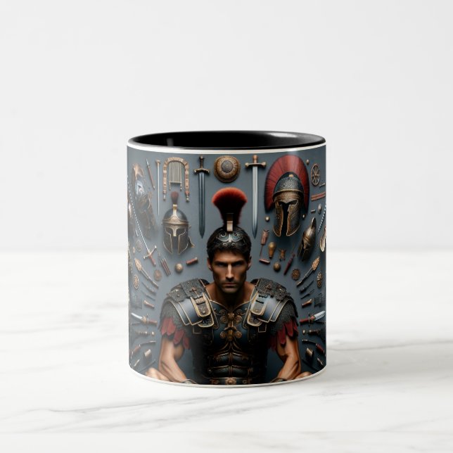 Roman Gladiator Valor Knolling Mug (Center)