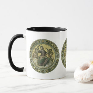 Roman Goddess Justice with Angels by Raphael Mug