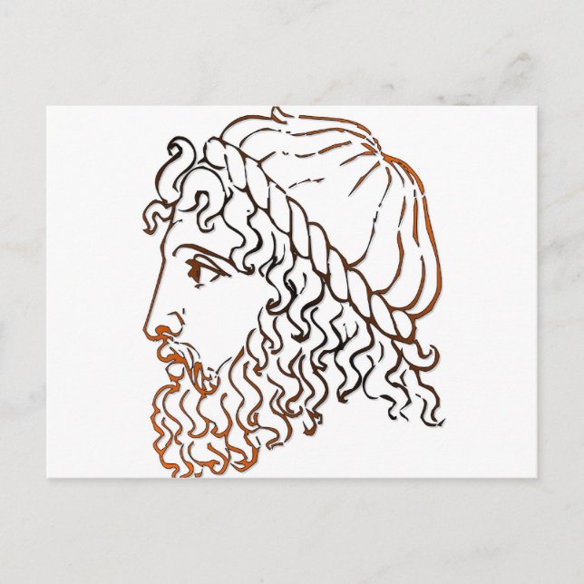 Roman Heads Postcard (Front)
