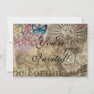 Roman History Italy Travel Vacation Holiday City Invitation