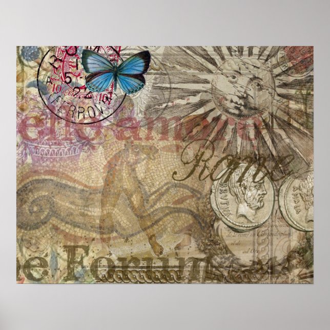 Roman History Italy Travel Vacation Holiday City Poster (Front)