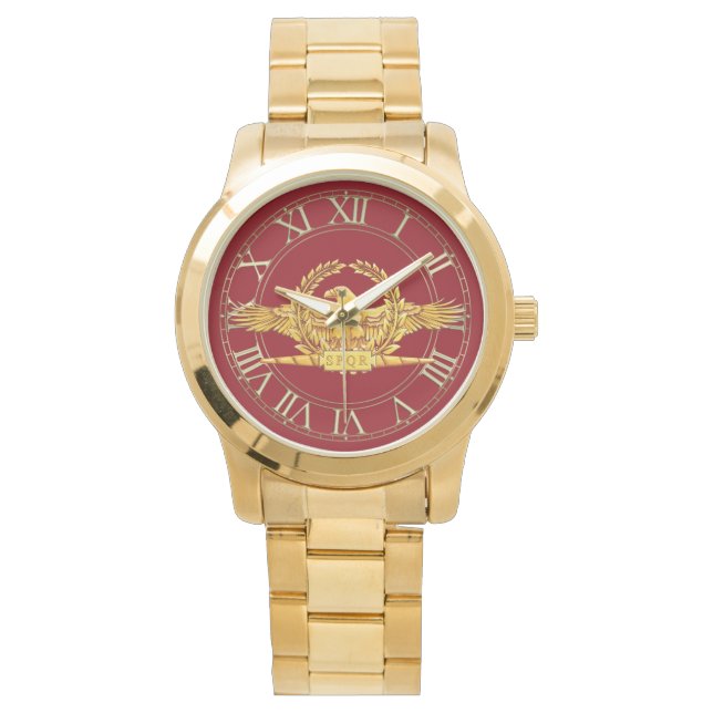 Roman Imperial Eagle Gold Watch (Front)
