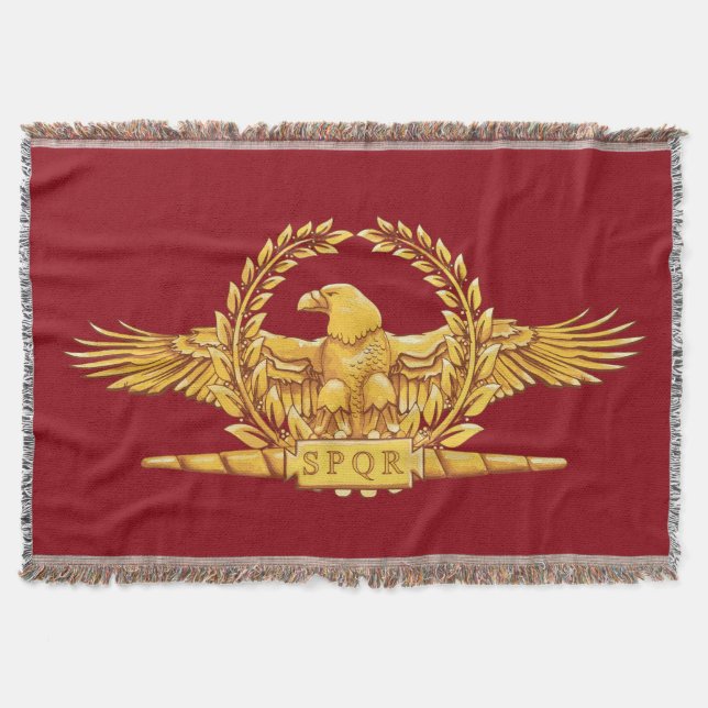 Roman Imperial Eagle SPQR Throw (Front)