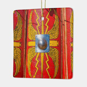 Roman Military Shield - Scutum Ceramic Tree Decoration