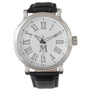 Roman Monogram Black Watch