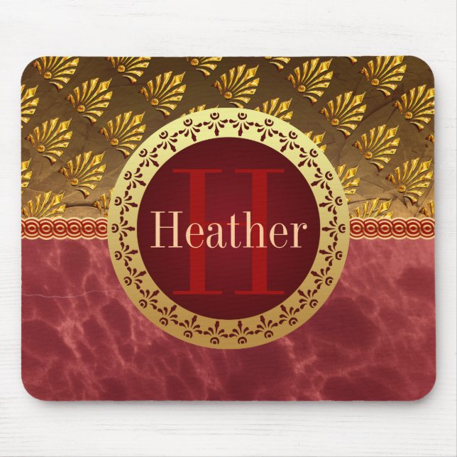 Roman Monogram Mouse Mat (Front)
