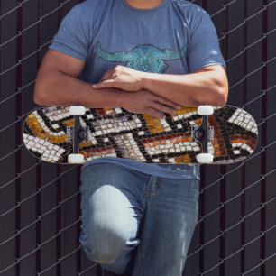 Roman Mosaic Skateboard