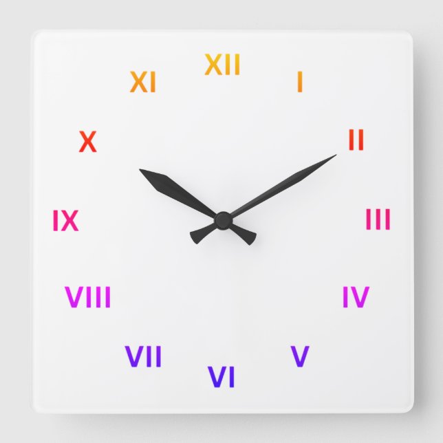  Roman Number Plastic Antique Wall Clocks  (Front)