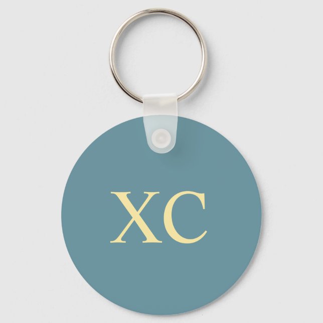 Roman Numeral 90 Keychain (Front)