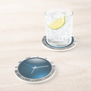 ROMAN NUMERAL CLOCK COASTER