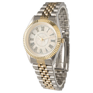 roman numeral gold woman's watch