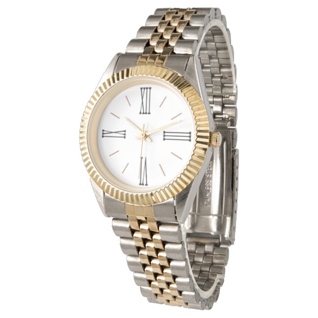Roman Numerals Modern number big Easy to Read Watc Watch (Angled)