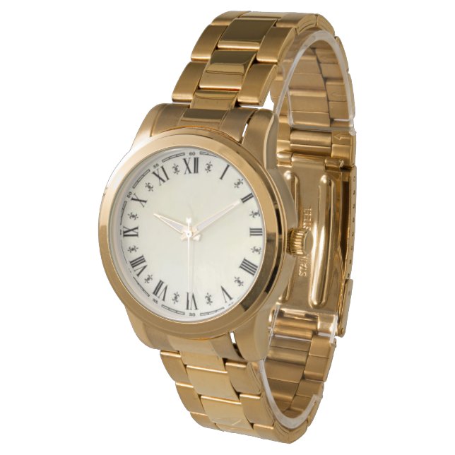 Roman Numerals Modern number big Easy to Read Watc Watch (Angled)