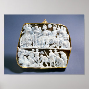 Roman onyx cameo, 1st century AD Poster