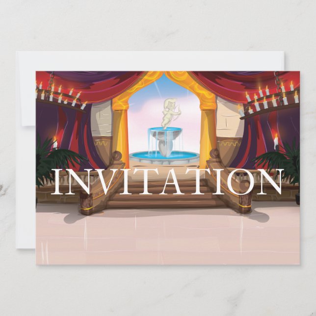 Roman Palace Invitation (Front)