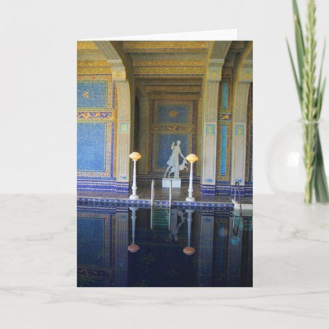 Roman Pool at Hearst Castle, California Card (Front)