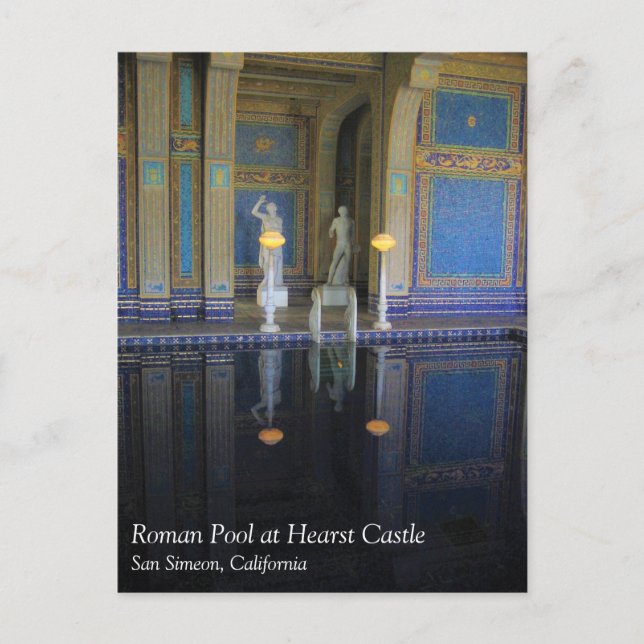 Roman Pool at Hearst Castle, California Postcard (Front)