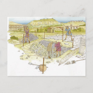 Roman road. Detail Postcard