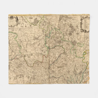 Roman roads and battlefields fleece blanket