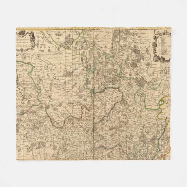 Roman roads and battlefields fleece blanket (Front (Horizontal))