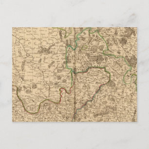 Roman roads and battlefields postcard