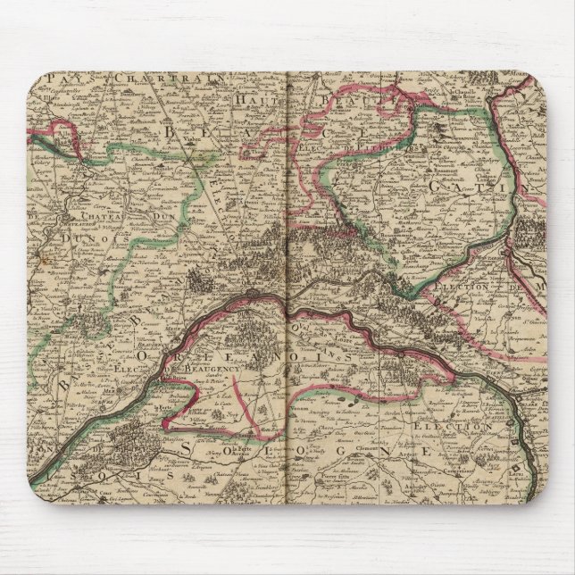 Roman roads and chapels mouse mat (Front)