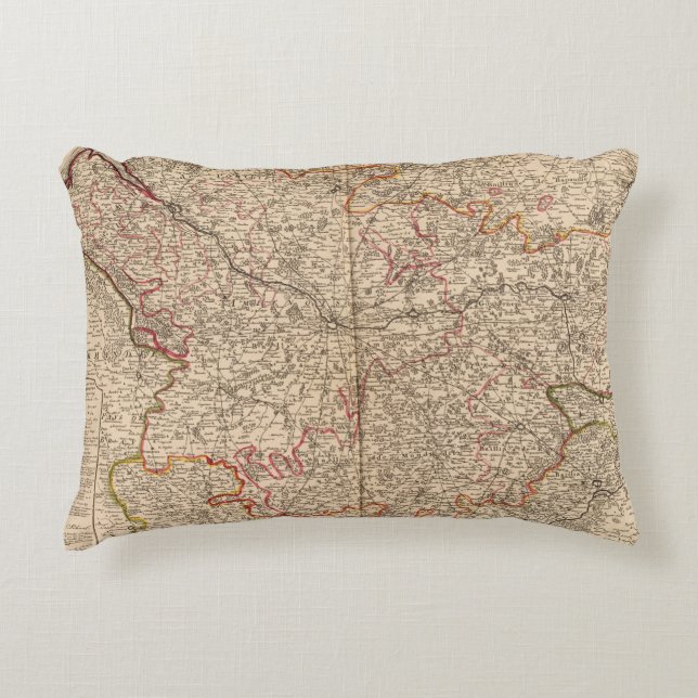 Roman roads and churches decorative cushion (Front)