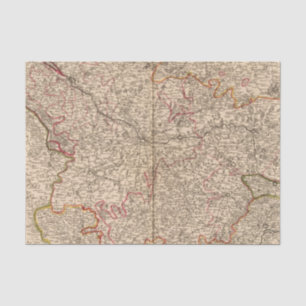 Roman roads and churches tissue paper