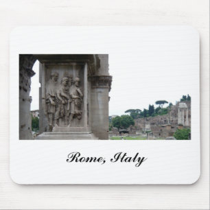 Roman Ruins Entrance in Rome Italy Mouse Mat