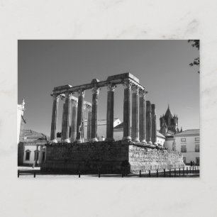 Roman Ruins Evora Portugul Postcard