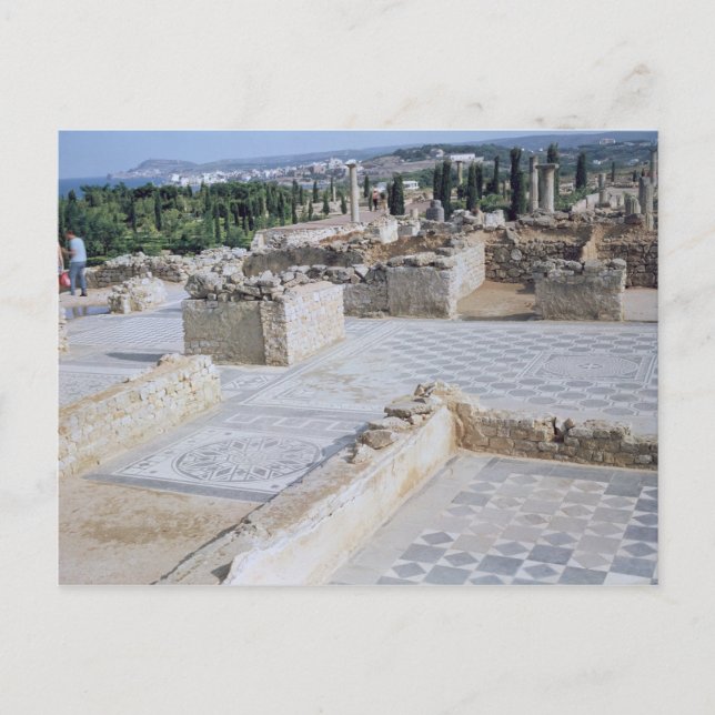 Roman ruins of the port of Emporion Postcard (Front)