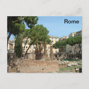 Roman Ruins - Piazza Argentina - Rome Postcard