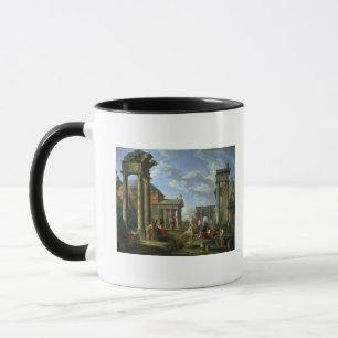 Roman Ruins with a Prophet, 1751 Mug